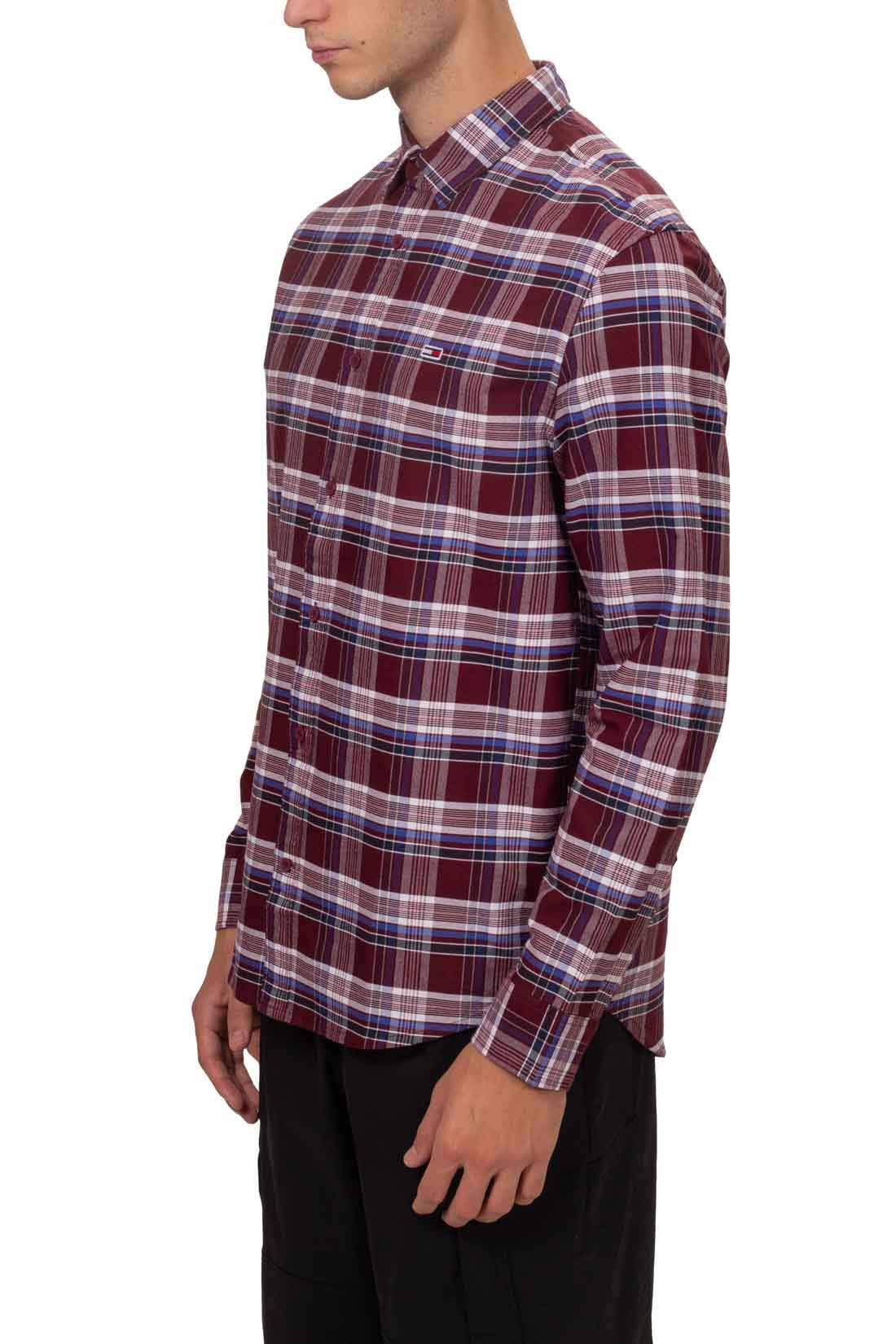 TOMMY JEANS - Men's tartan Oxford shirt-5