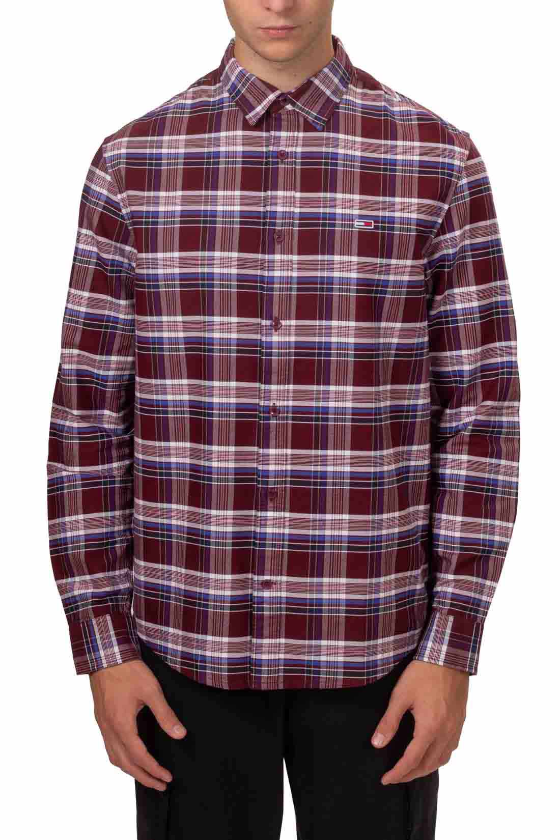 TOMMY JEANS - Men's tartan Oxford shirt-11
