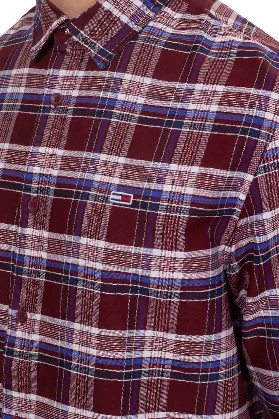 TOMMY JEANS - Men's tartan Oxford shirt-4