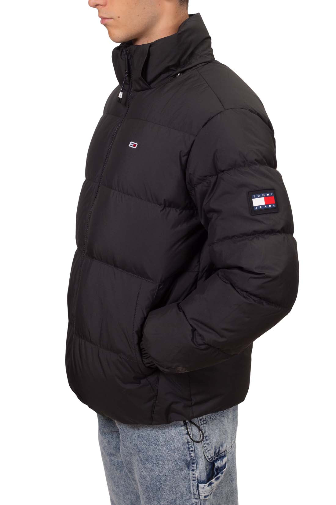 TOMMY JEANS - Men's water-repellent jacket with removable hood - Size XL-10