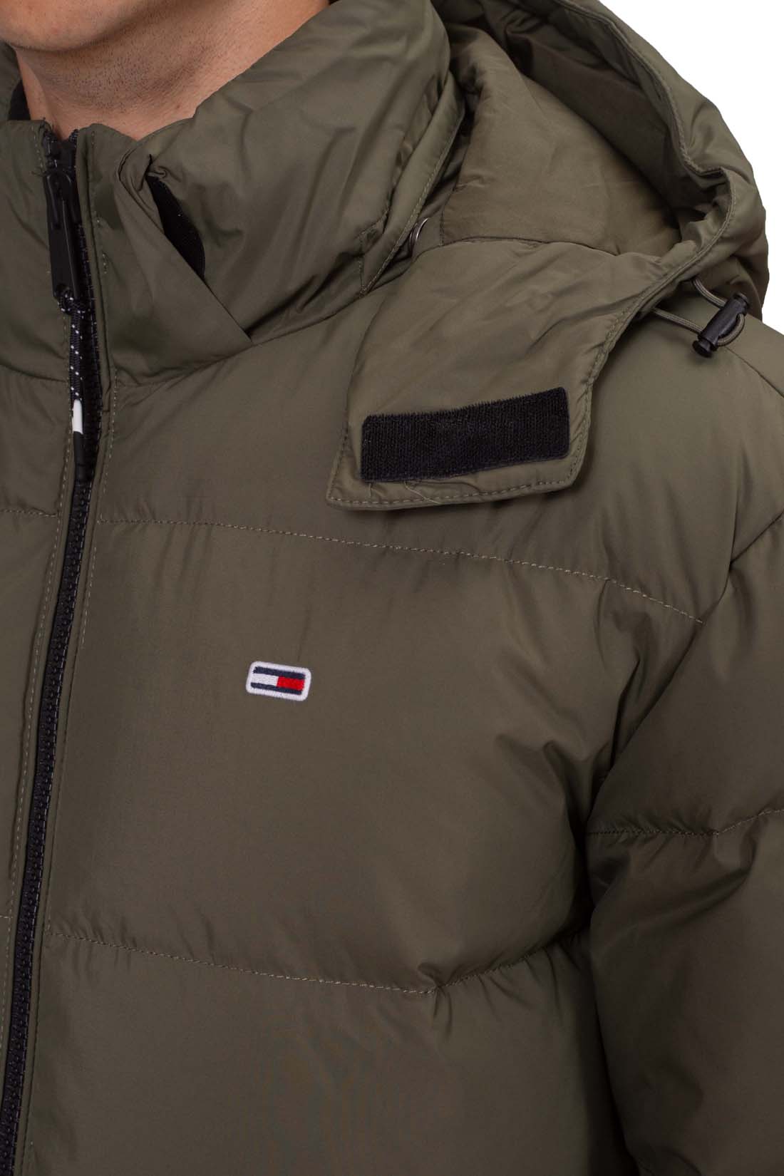 TOMMY JEANS - Men's water-repellent jacket with removable hood - Size XL-26