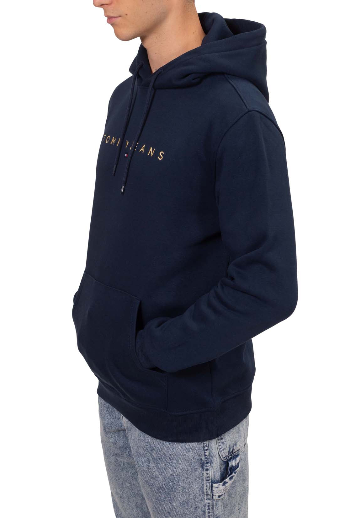 TOMMY JEANS - Men's winter hoodie with linear logo-1