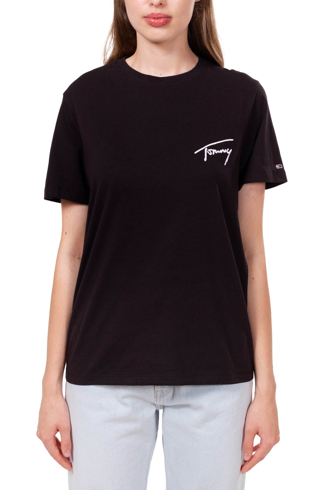 TOMMY JEANS - Women's relaxed signature T-shirt  - Size M-1