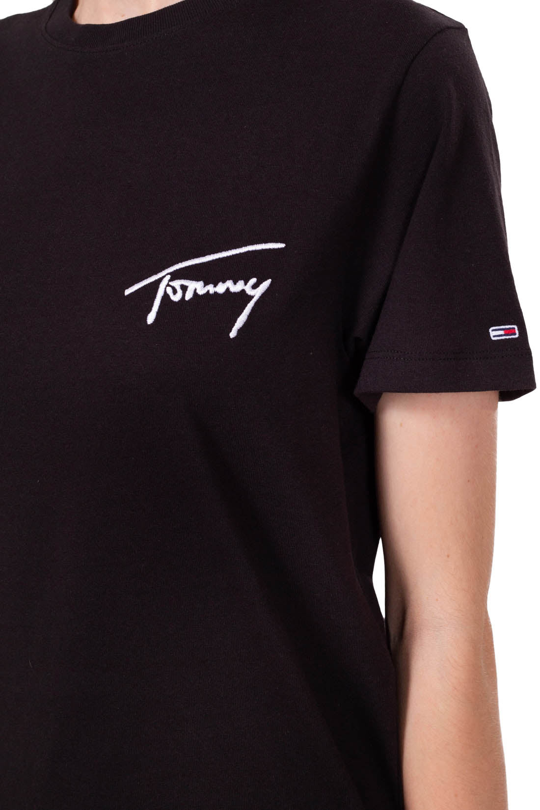 TOMMY JEANS - Women's relaxed signature T-shirt  - Size M-0