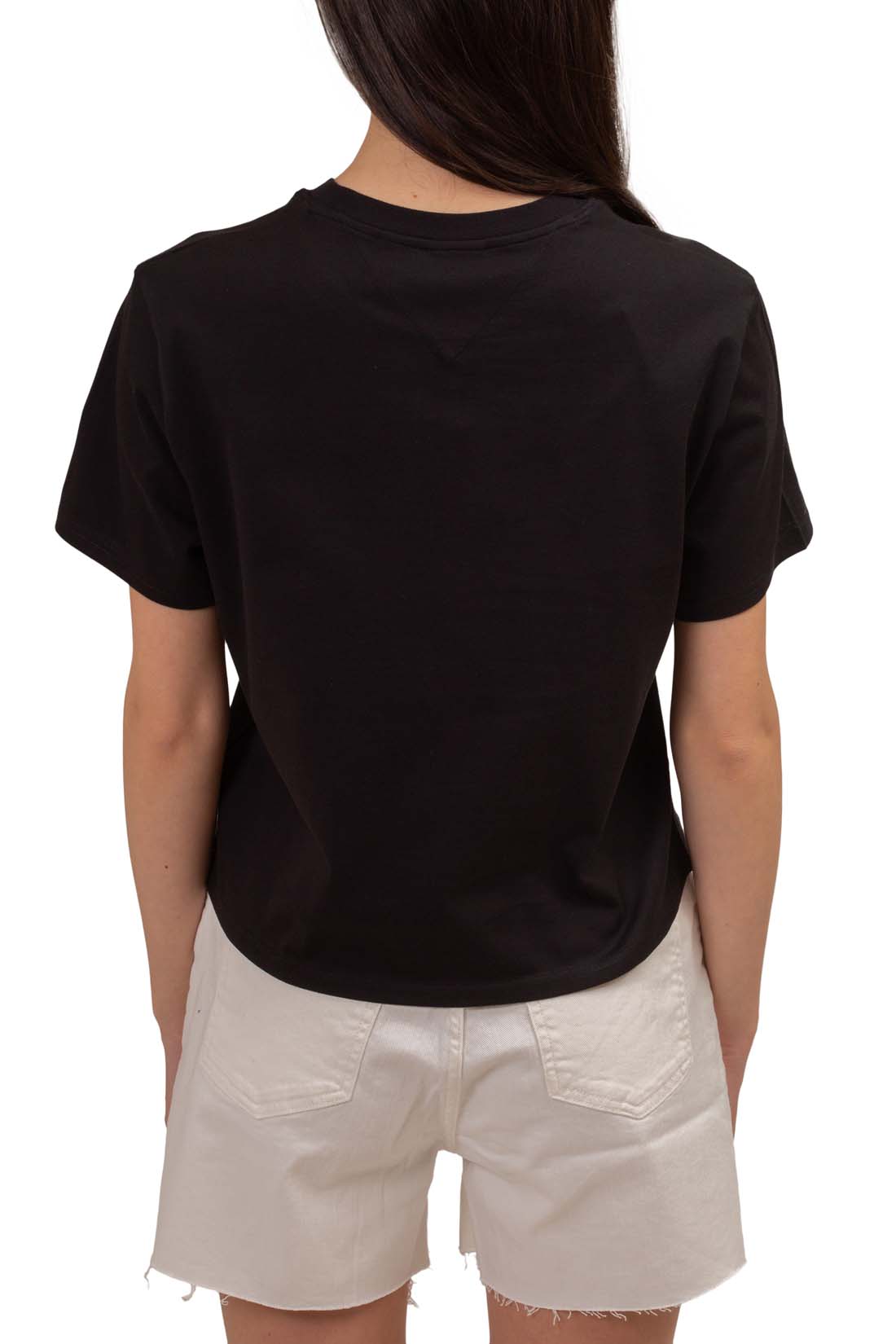 TOMMY JEANS - Women's boxy T-shirt with linear logo  - Size S-6