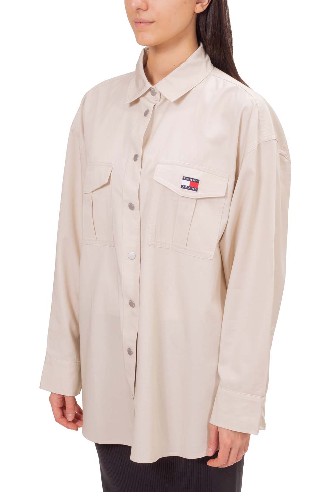 TOMMY JEANS - Women's oversized shirt with pockets-9