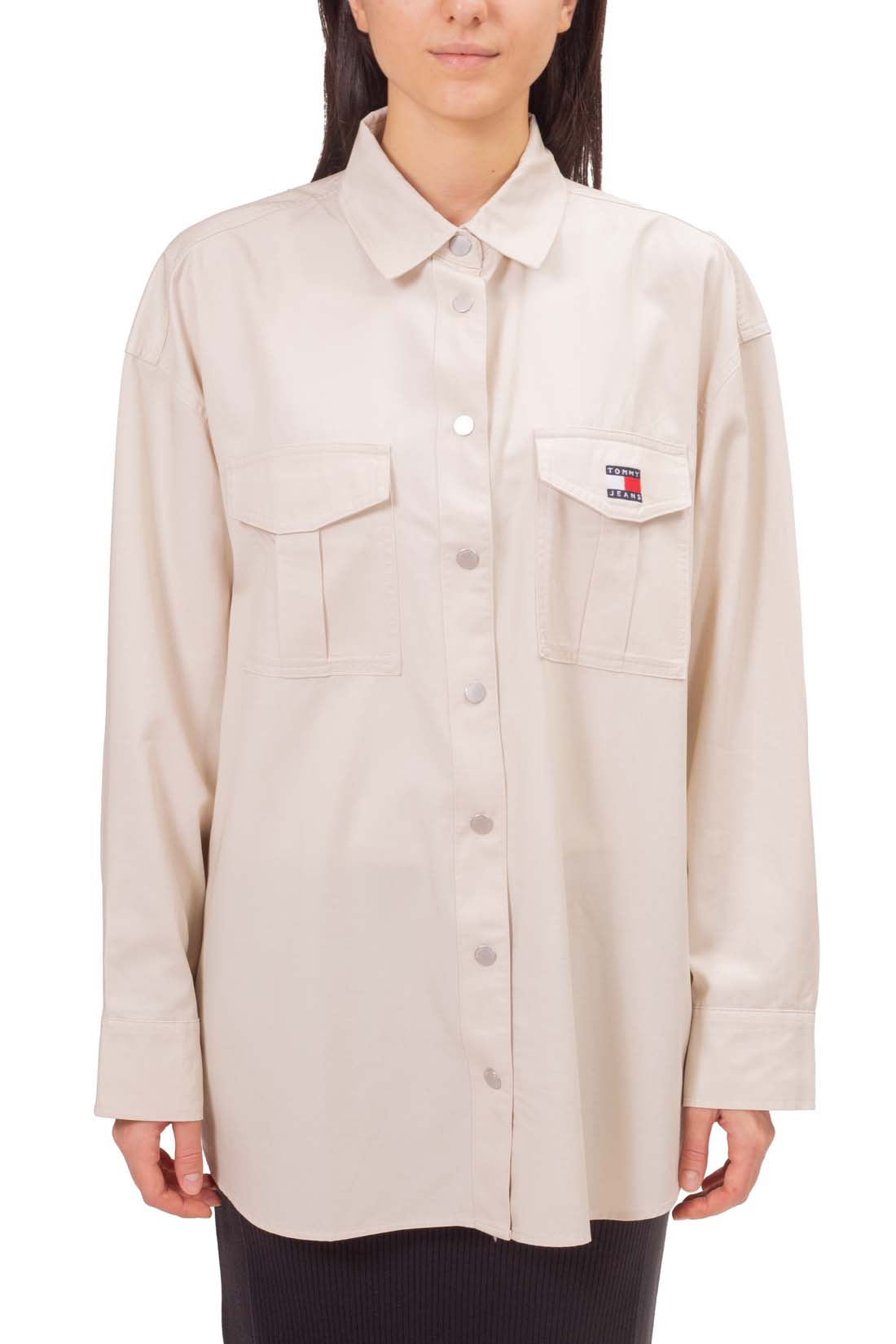 TOMMY JEANS - Women's oversized shirt with pockets-3