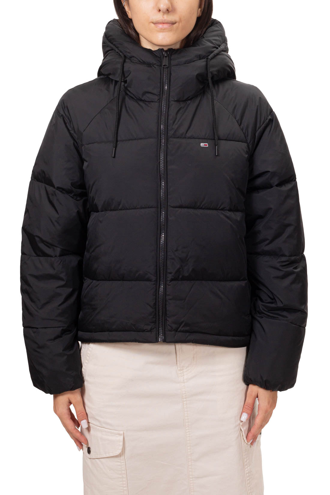 TOMMY JEANS - Women's down jacket with raglan sleeves  - Size M-10