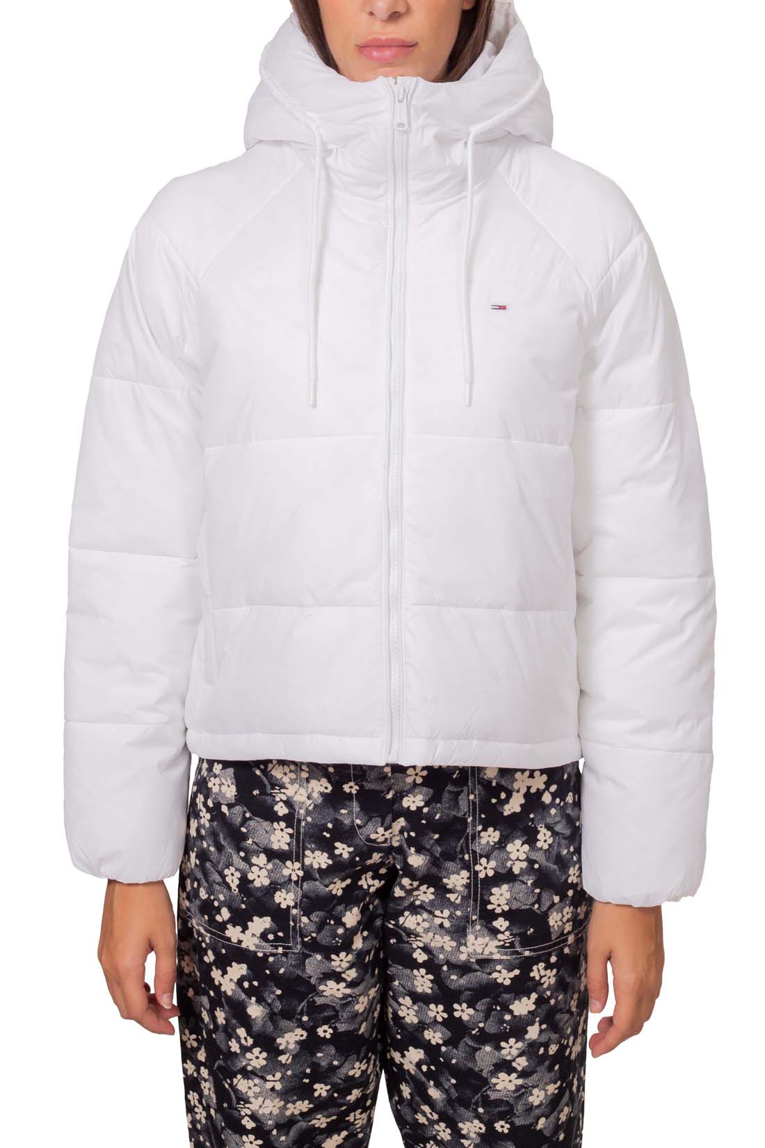 TOMMY JEANS - Women's down jacket with raglan sleeves  - Size M-4