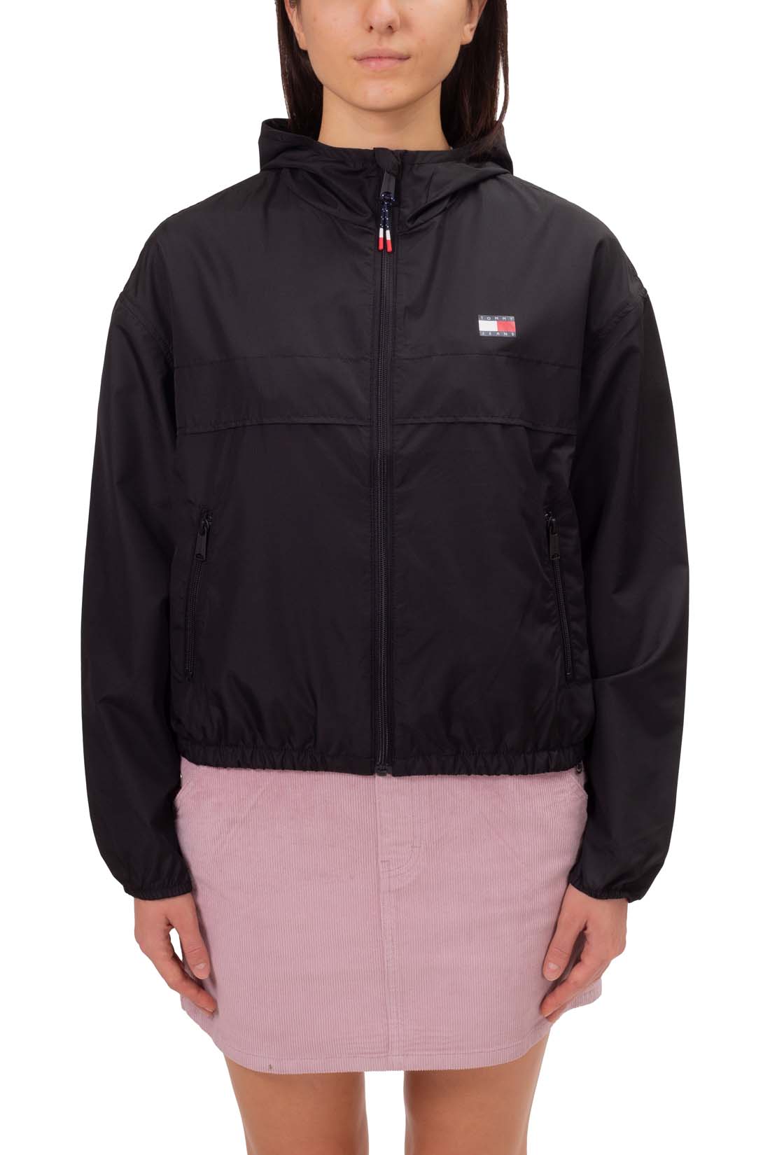 TOMMY JEANS - Women's windbreaker jacket with hood  - Size M-4