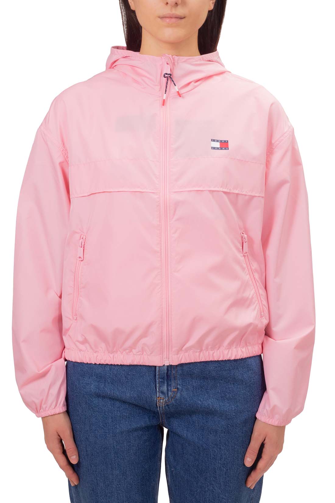 TOMMY JEANS - Women's windbreaker jacket with hood  - Size M-23