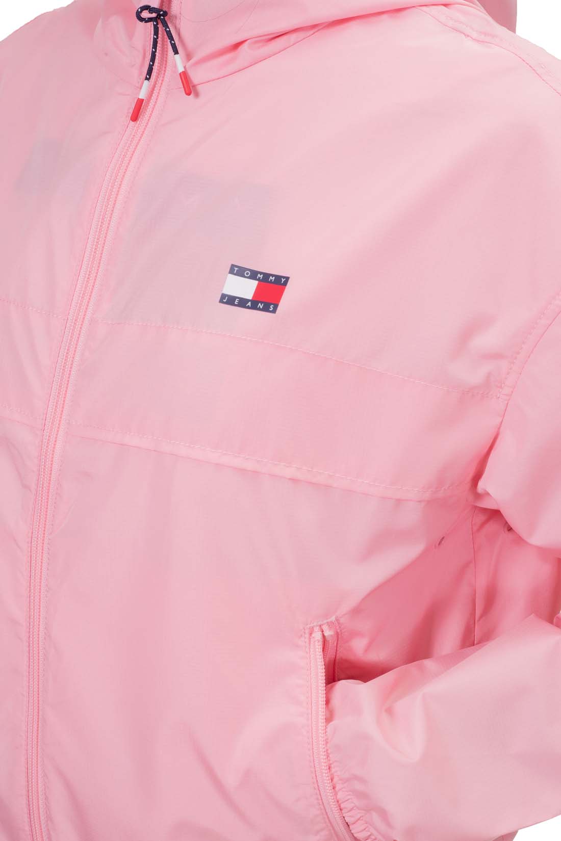 TOMMY JEANS - Women's windbreaker jacket with hood  - Size M-20