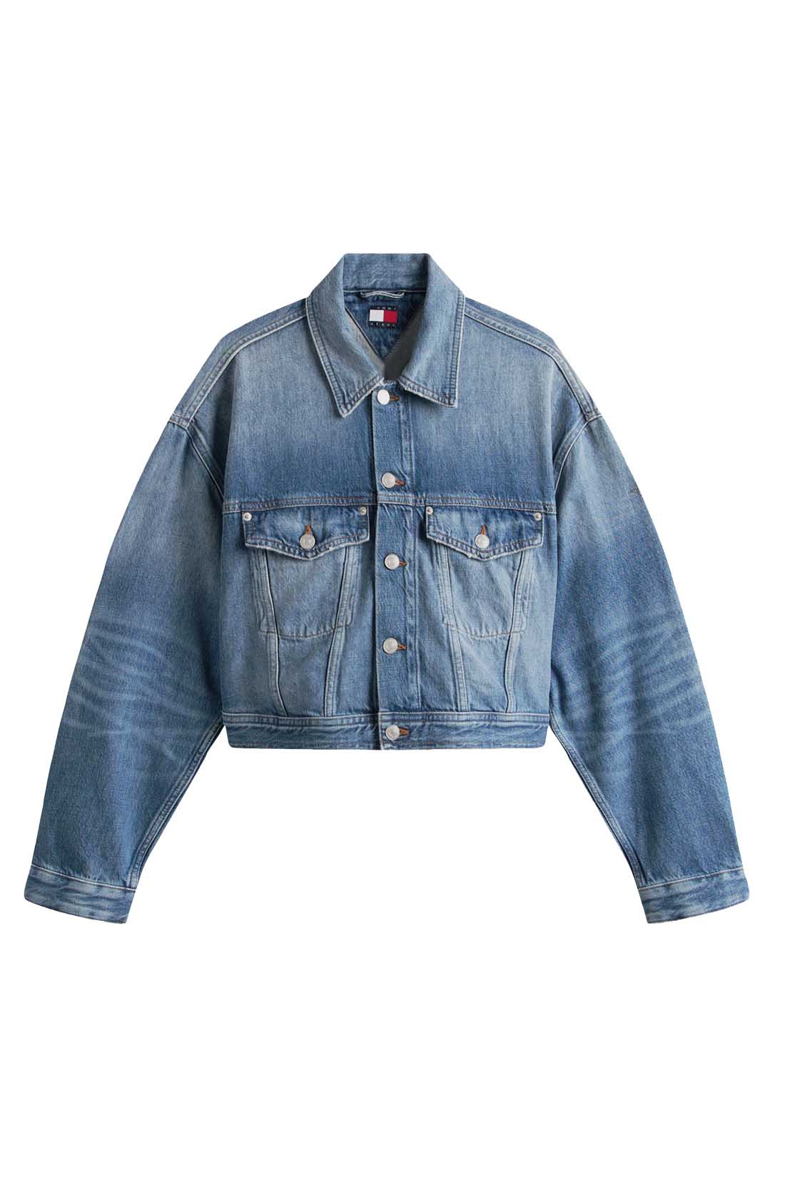 TOMMY JEANS - Women's crop oversized Tommy Girl jacket-7