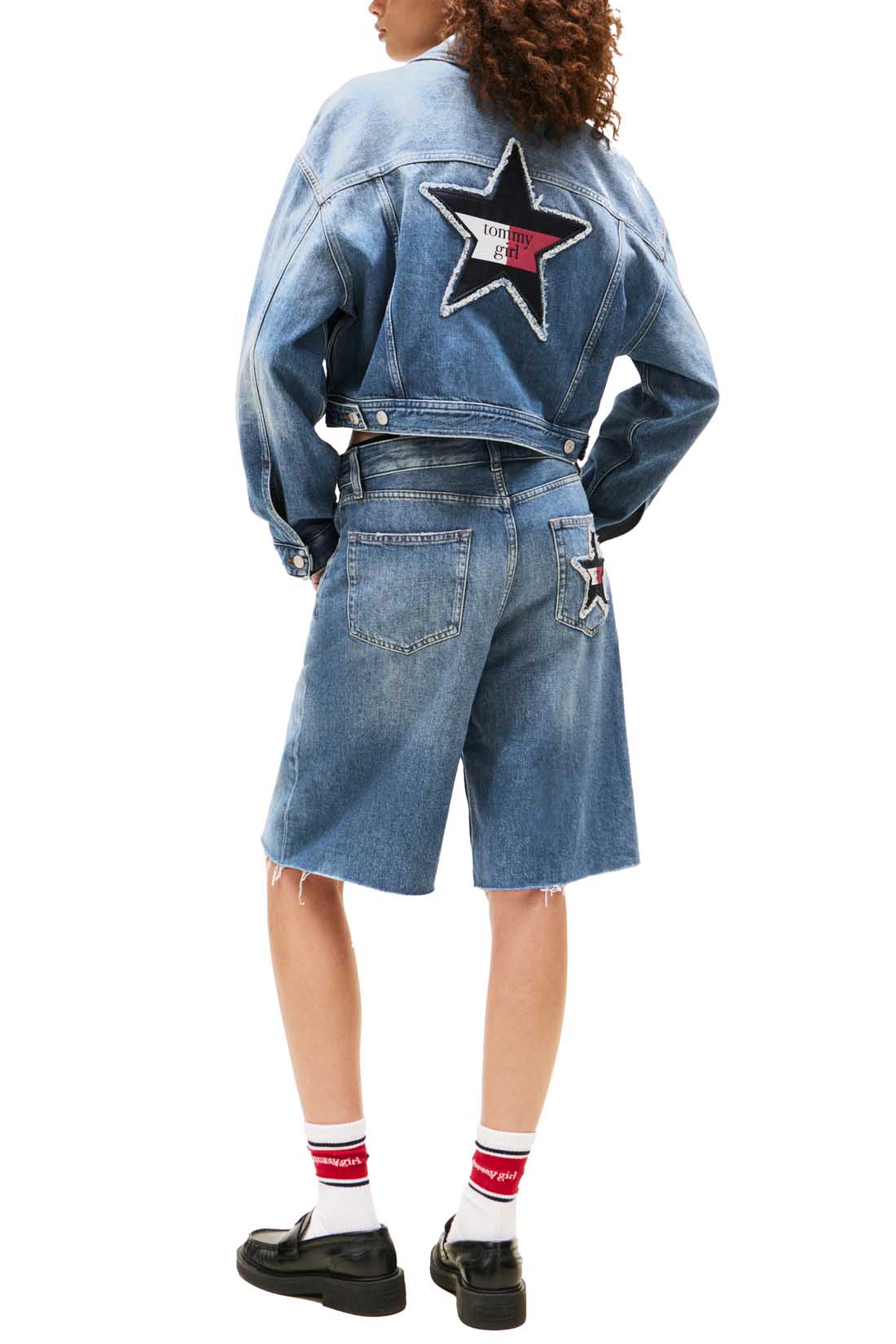 TOMMY JEANS - Women's crop oversized Tommy Girl jacket-2