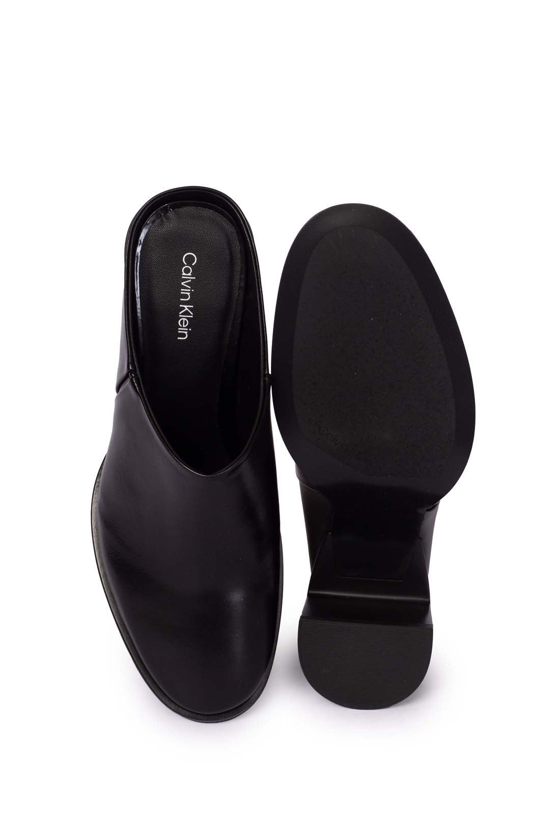 CALVIN KLEIN - Women's leather mule  - Number-12