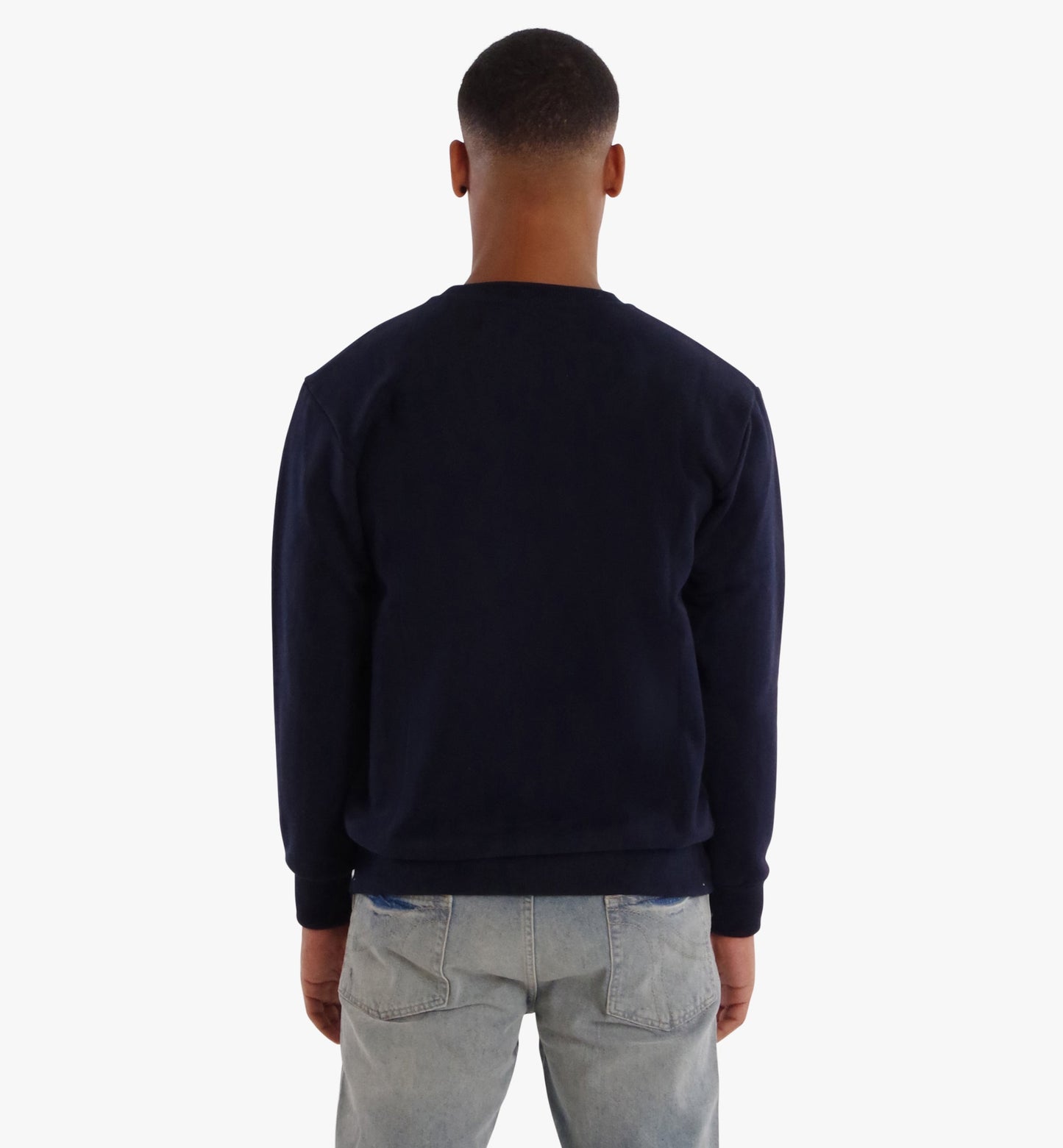 SPOILT SOCIETY sweatshirt til mænd – mørkeblå bomuld