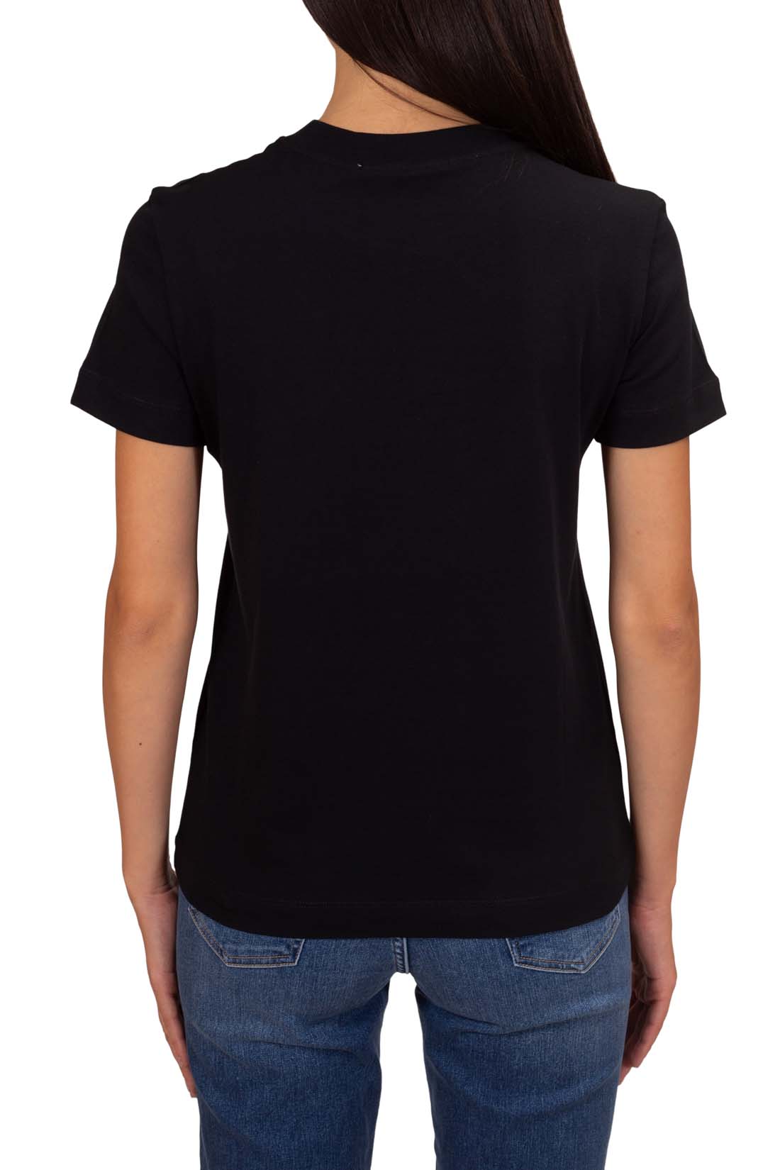 CALVIN KLEIN JEANS - Women's regular T-shirt with monogram  - Size L-6