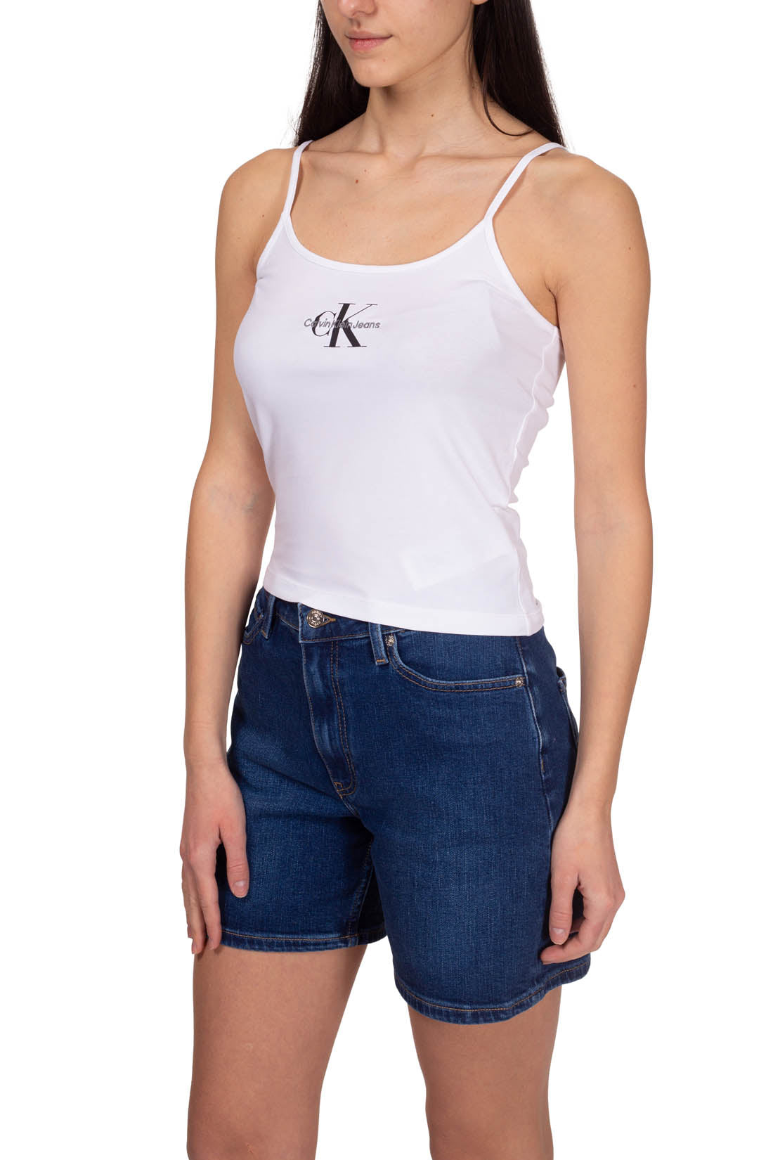 CALVIN KLEIN JEANS - Women's logo tank top  - Size XL-11