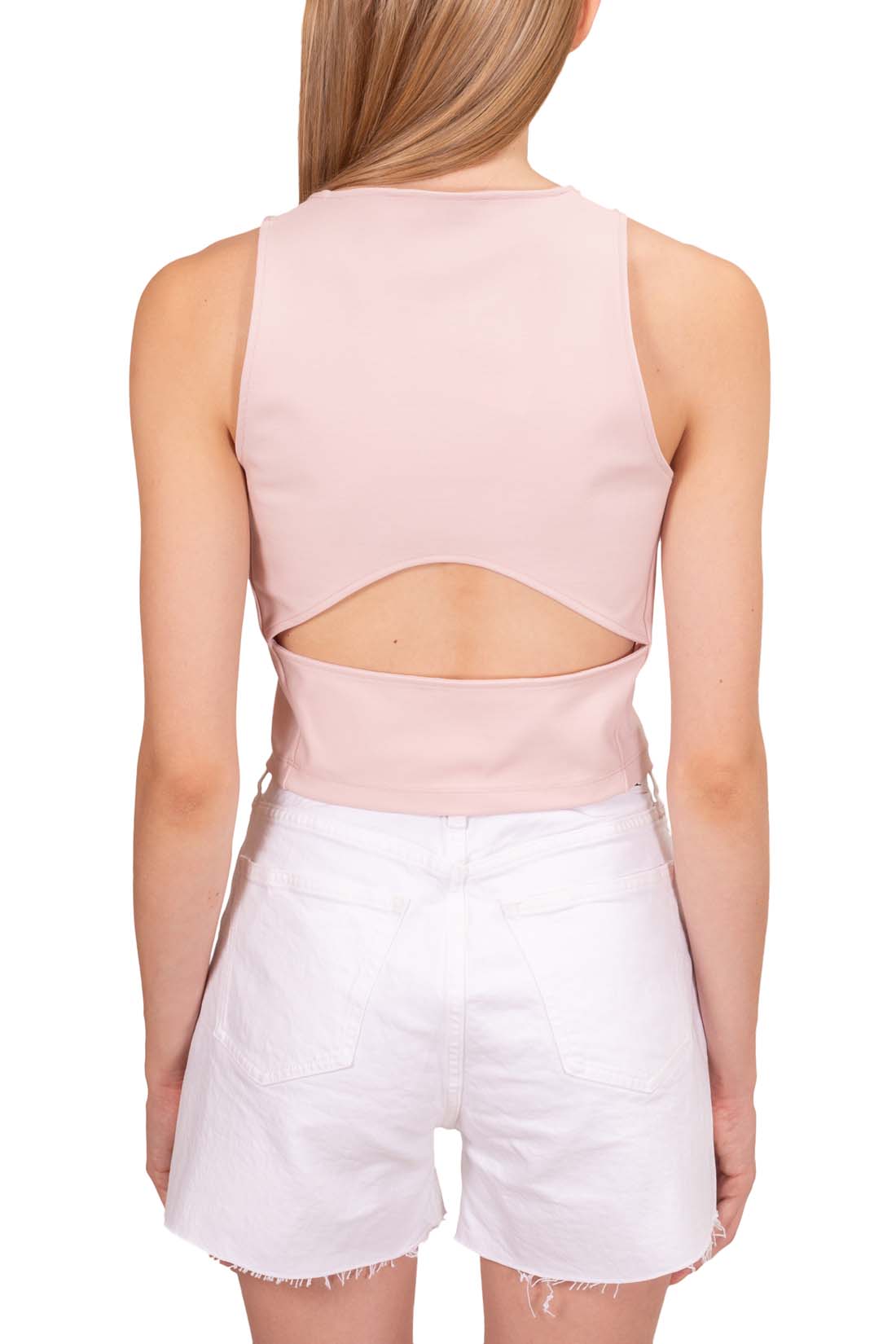 CALVIN KLEIN JEANS - Women's slim top with back cut-out  - Size L-2