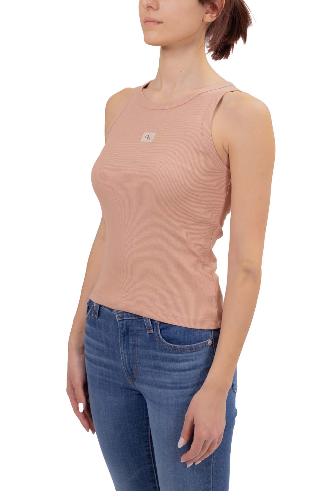 CALVIN KLEIN JEANS - Women's slim ribbed tank top  - Size L-29