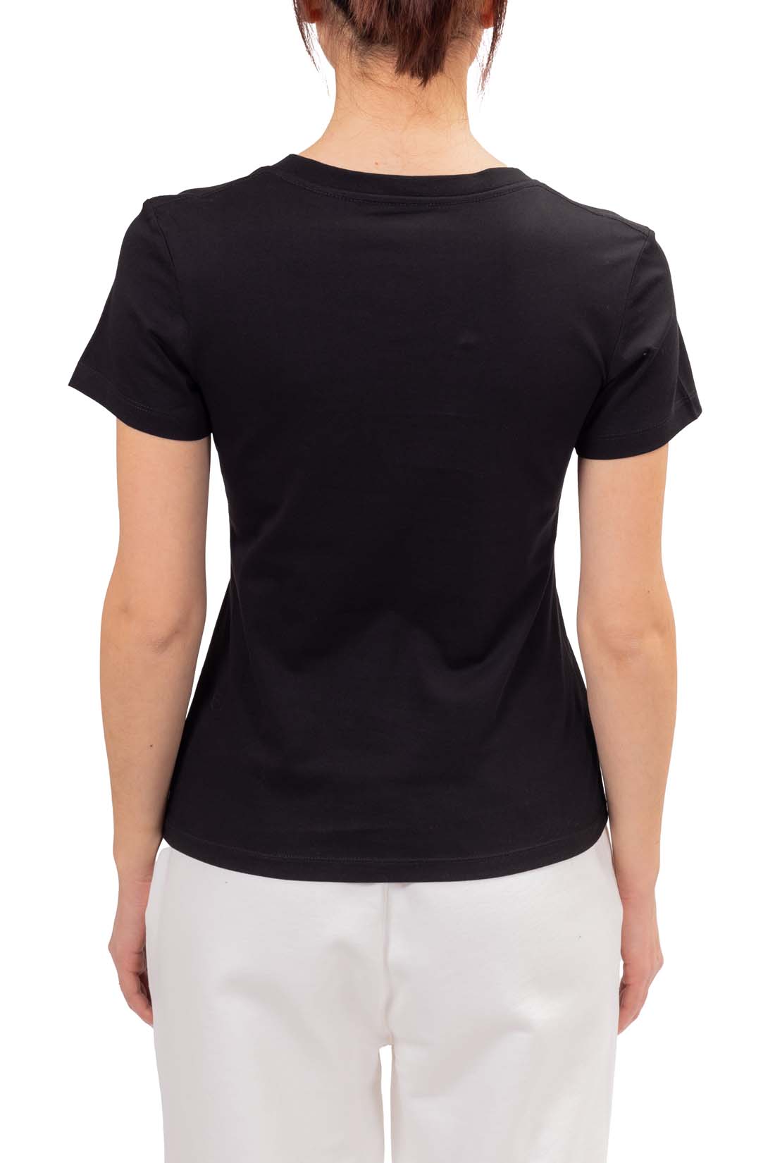 CALVIN KLEIN JEANS - Women's T-shirt with linear logo  - Size XL-6
