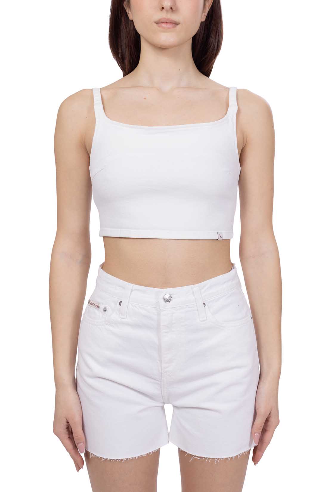 CALVIN KLEIN JEANS - Women's denim bralette top-3