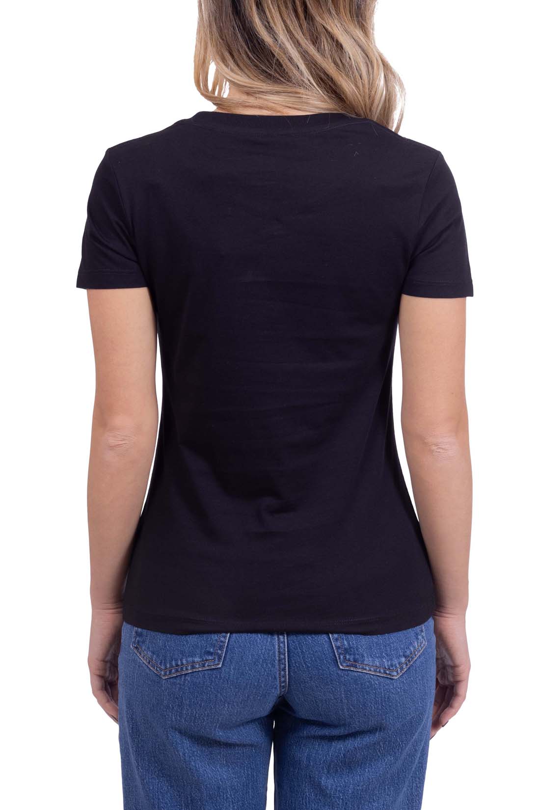 CALVIN KLEIN JEANS - Women's slim T-shirt with iridescent logo  - Size M-6