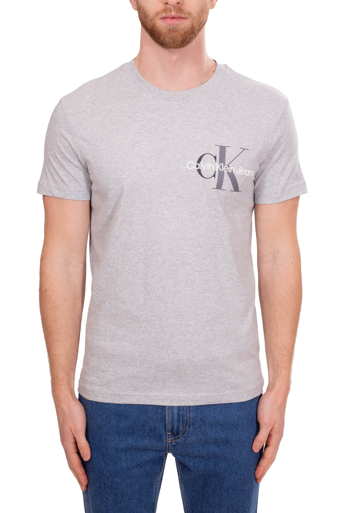 CALVIN KLEIN JEANS - T-shirt uomo in puro cotone con logo-13