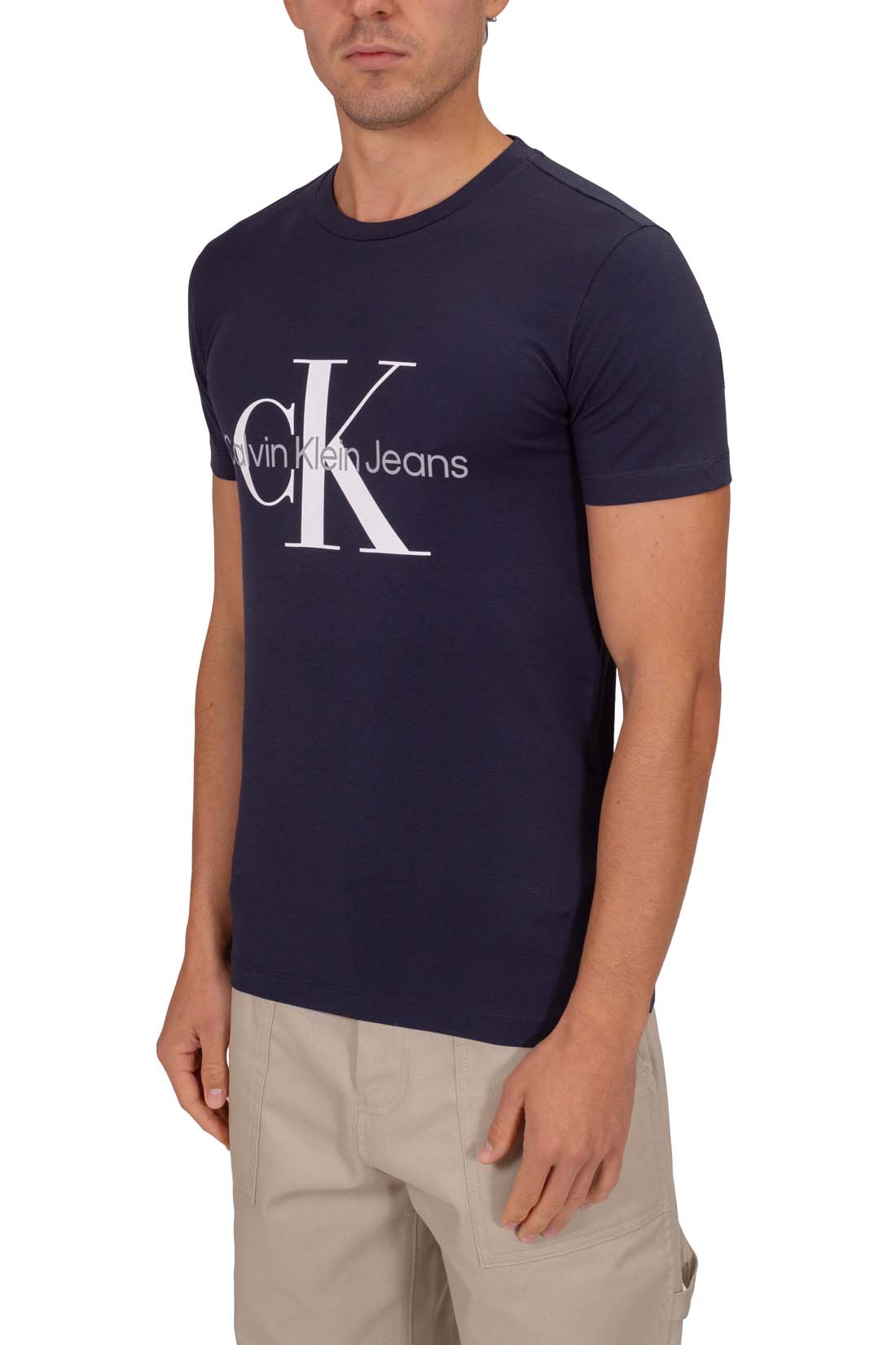 CALVIN KLEIN JEANS - Men's slim T-shirt with logo  - Size XL-3