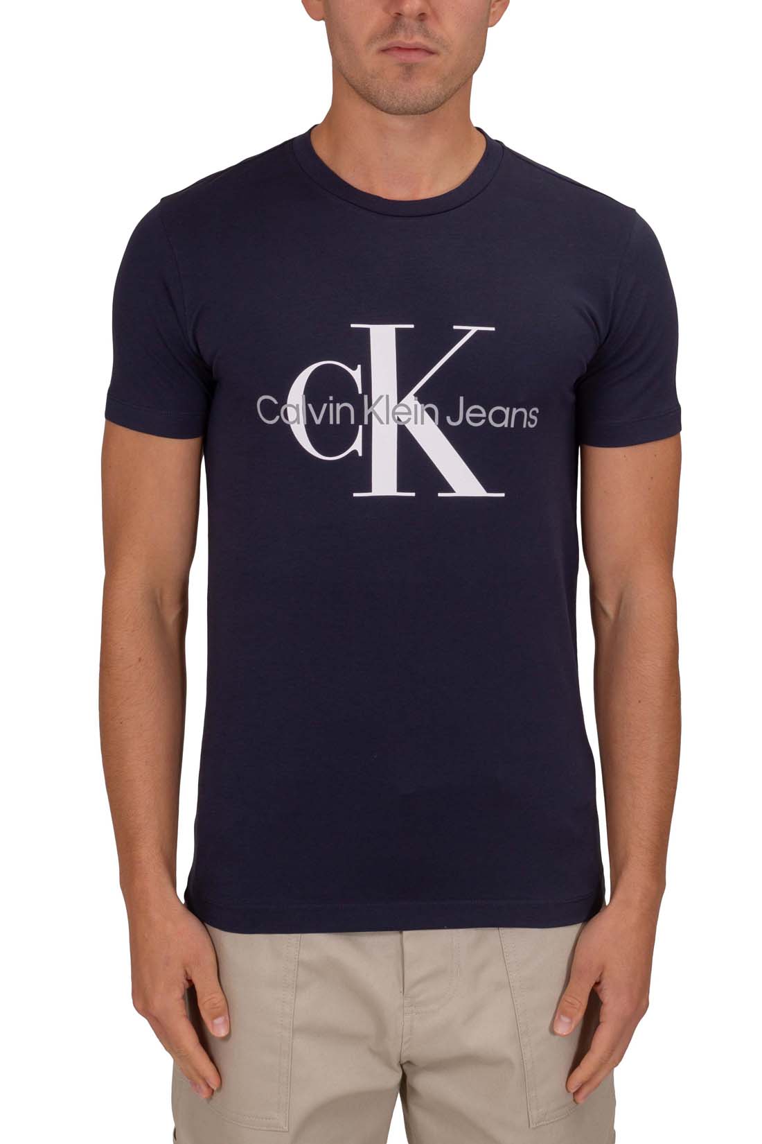 CALVIN KLEIN JEANS - Men's slim T-shirt with logo  - Size XL-9
