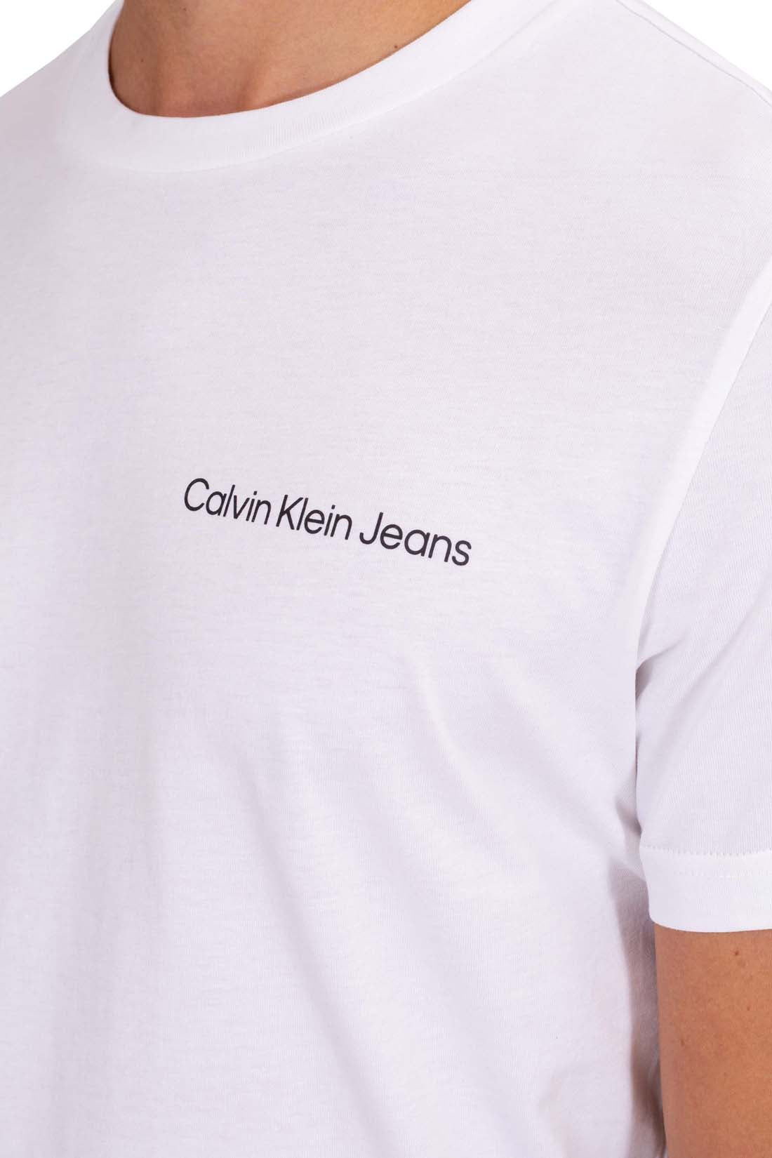 CALVIN KLEIN JEANS - Men's slim T-shirt with small logo  - Size XL-20
