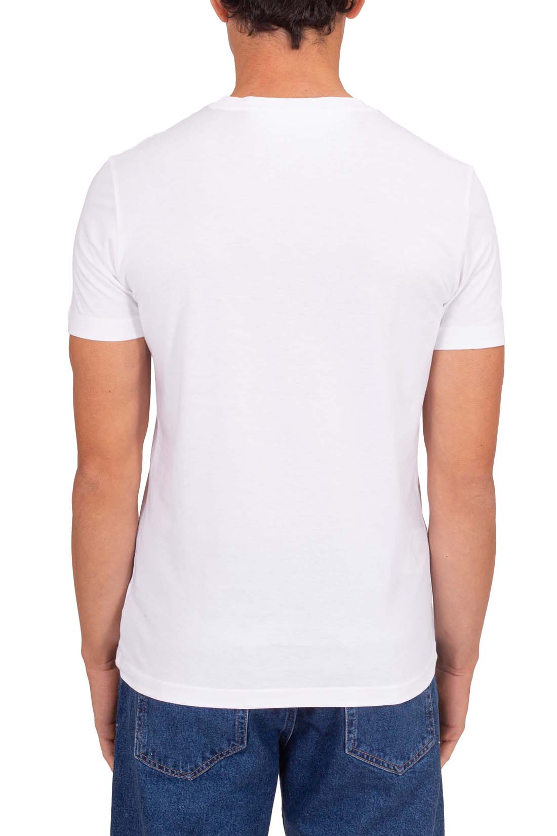 CALVIN KLEIN JEANS - Men's slim T-shirt with linear logo  - Size XL-18