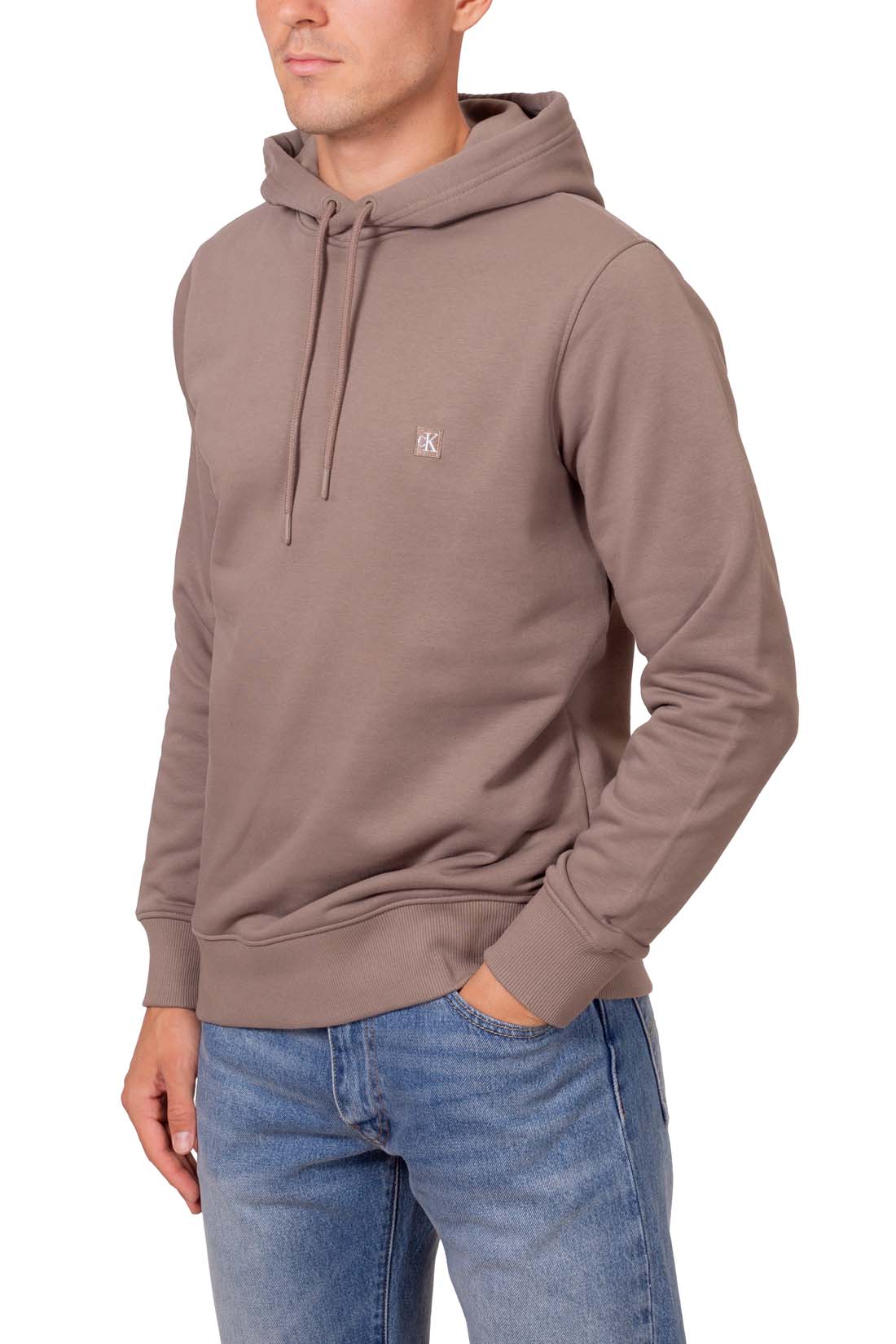 CALVIN KLEIN JEANS - Men's summer hoodie with logo patch-9