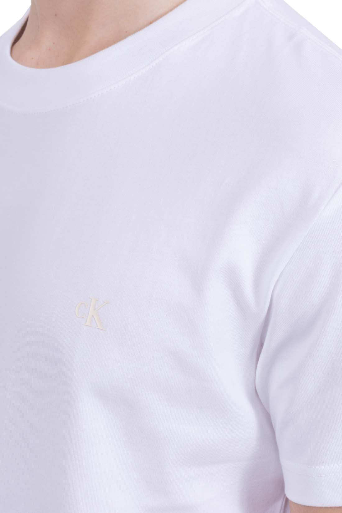 CALVIN KLEIN JEANS - Men's regular T-shirt in recycled cotton  - Size 3XL-36