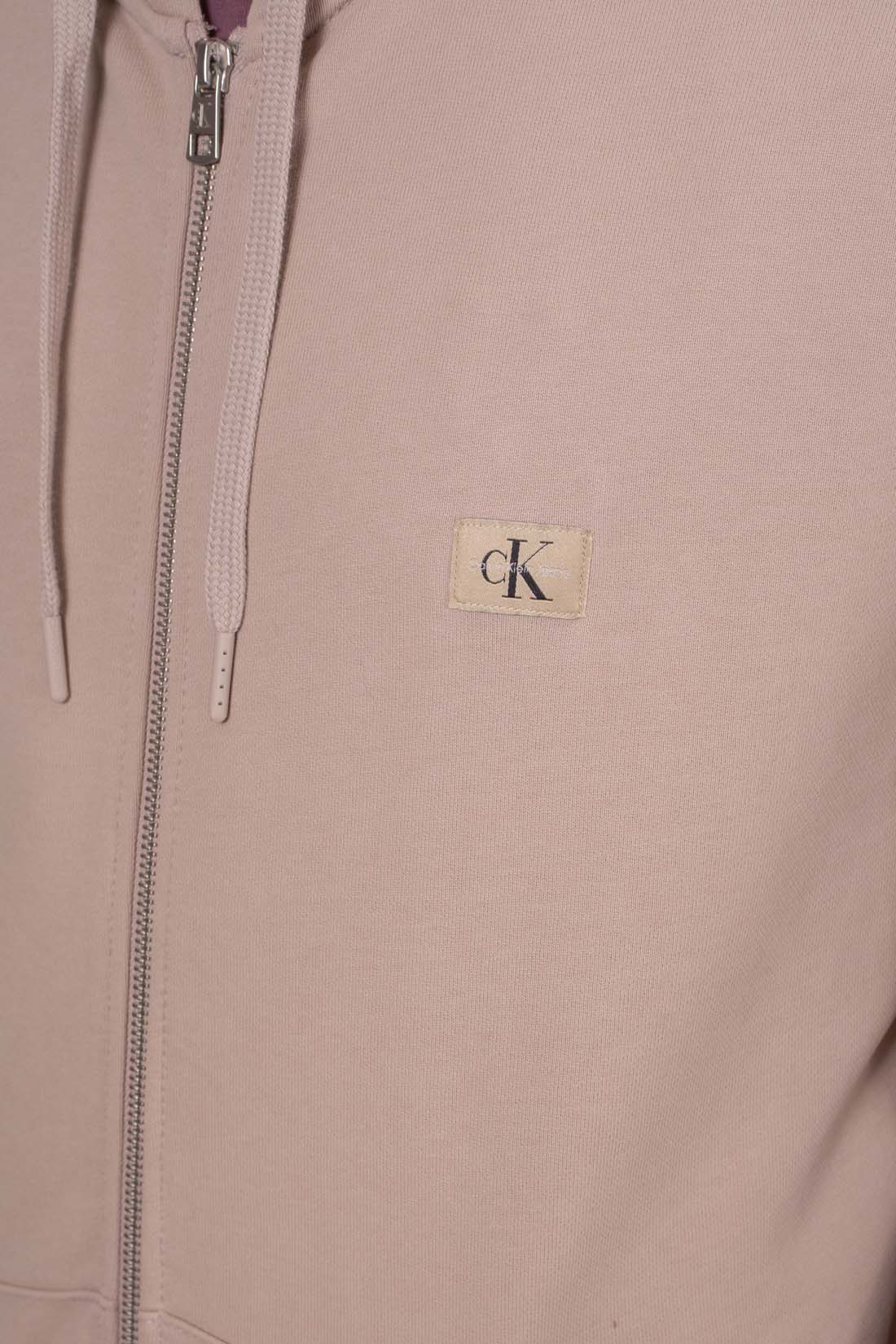 CALVIN KLEIN JEANS - Men's relaxed summer sweatshirt with logo patch  - Size L-4