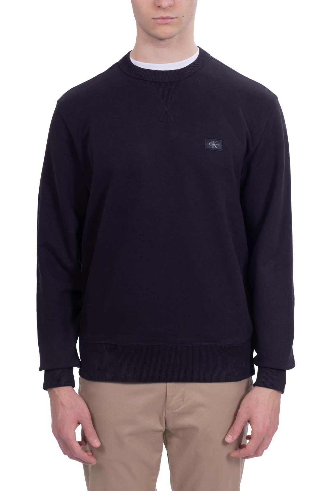CALVIN KLEIN JEANS - Men's summer crewneck sweatshirt with logo  - Size XL-3