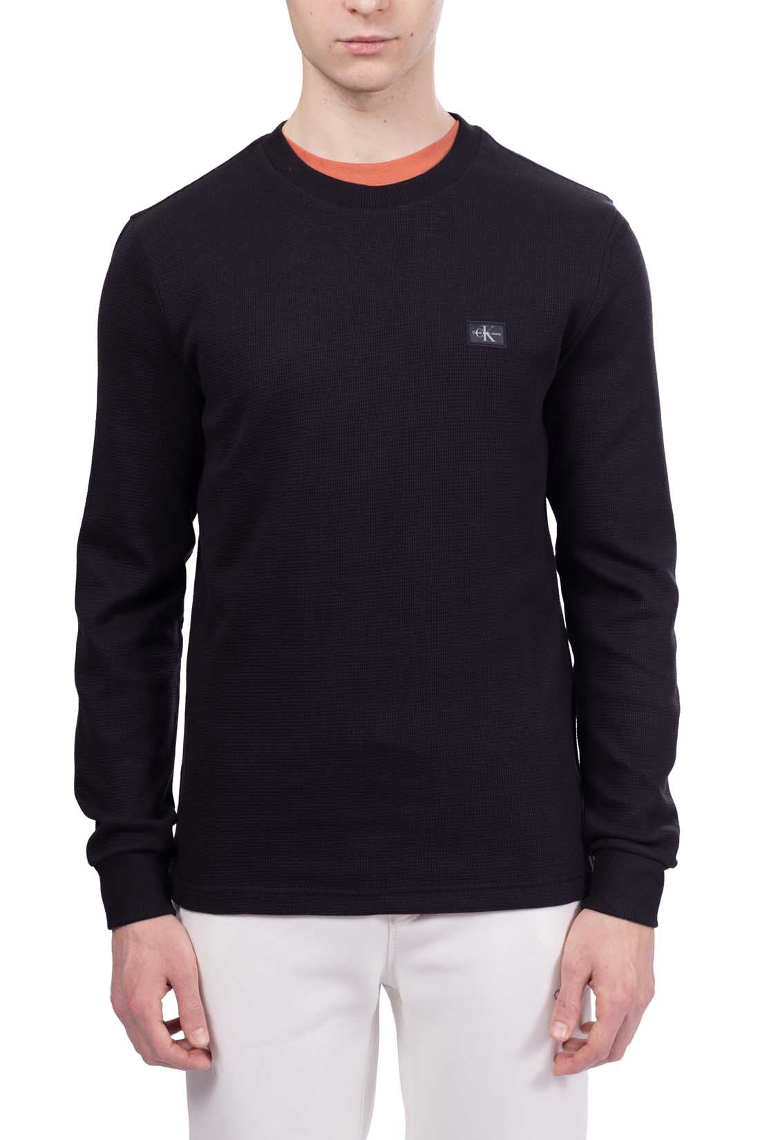 CALVIN KLEIN JEANS - Men's woven waffle T-shirt  - Size 3XL-19