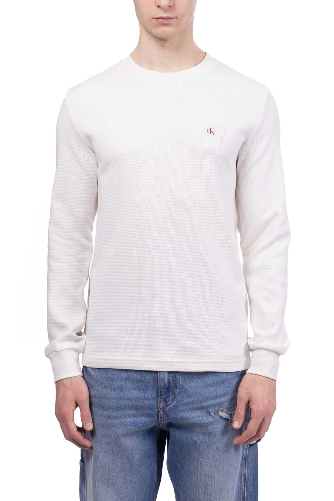 CALVIN KLEIN JEANS - Men's woven waffle T-shirt  - Size 3XL-51
