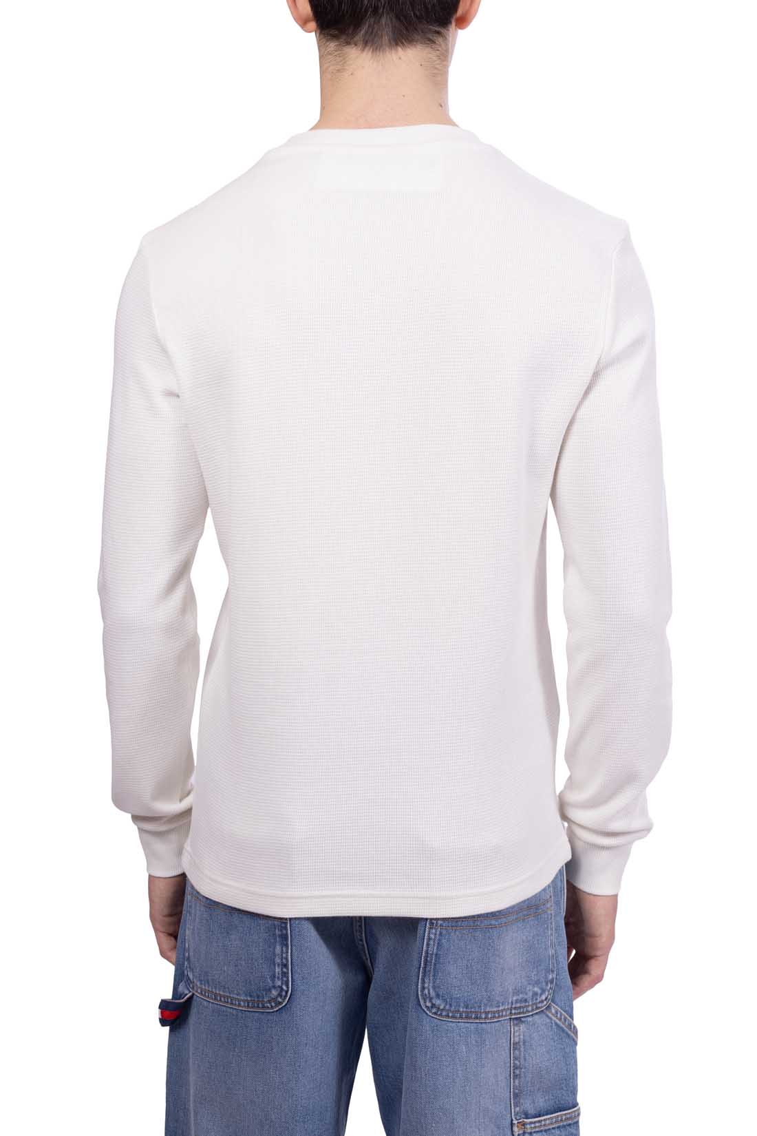 CALVIN KLEIN JEANS - Men's woven waffle T-shirt  - Size 3XL-46