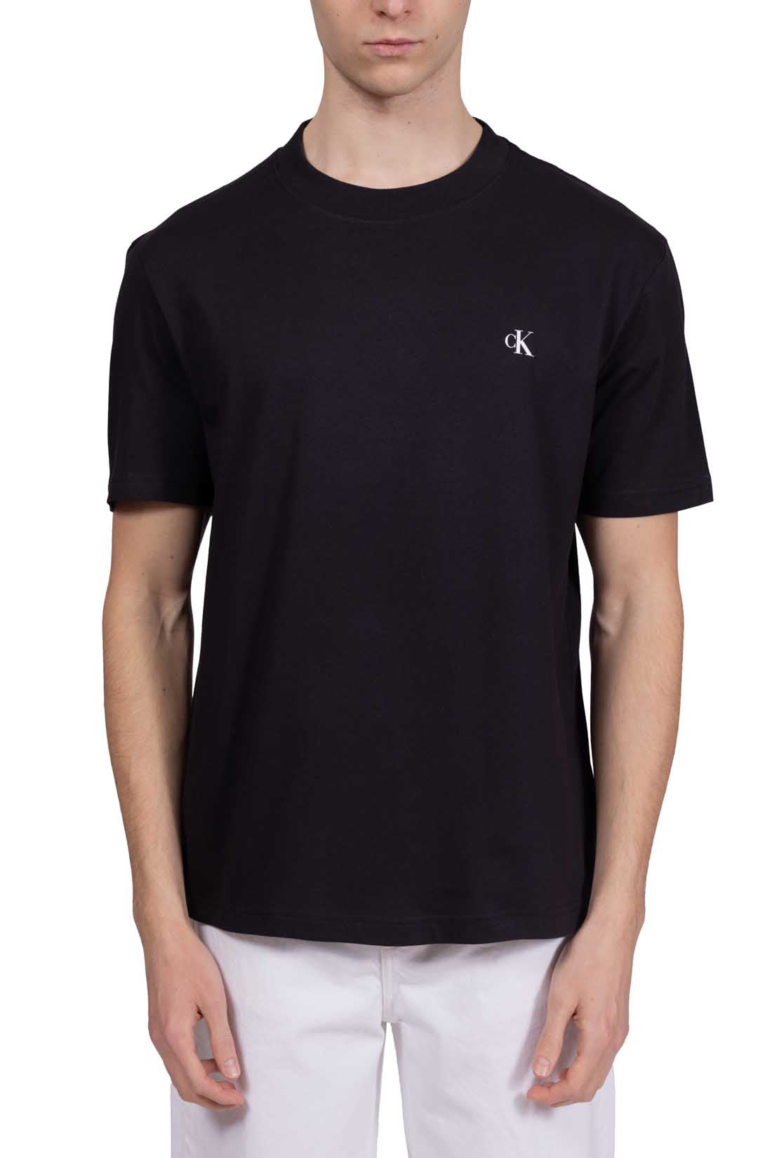 CALVIN KLEIN JEANS - Men's T-shirt with black printed logo  - Size XL-6