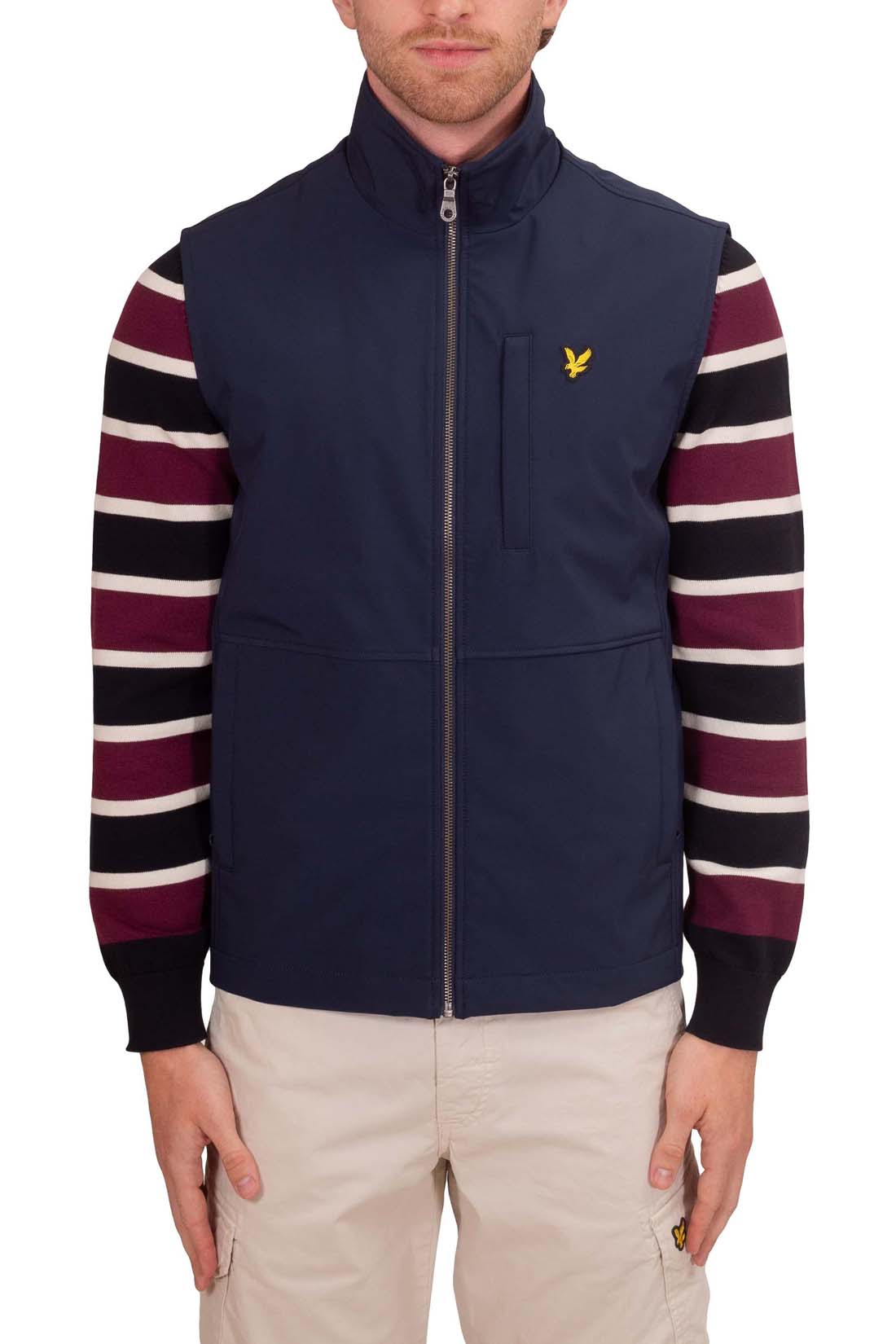 LYLE & SCOTT - Men's sleeveless jacket with welt pockets  - Size M-19