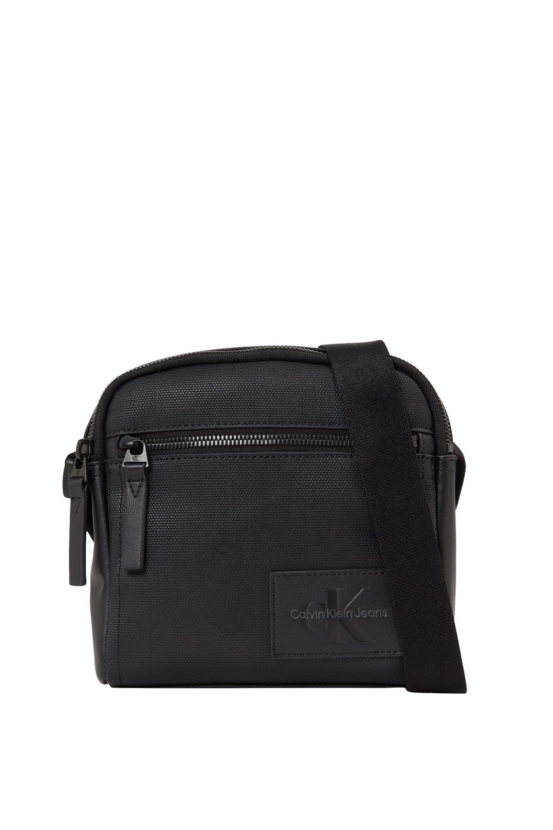 CALVIN KLEIN - Men's reporter bag with logo patch-4