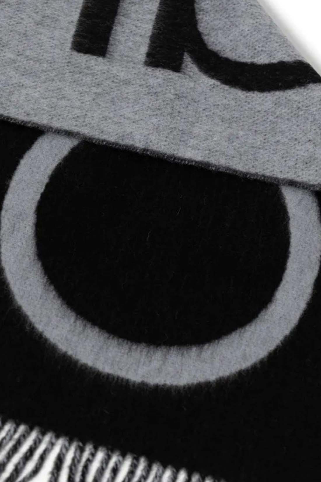 CALVIN KLEIN JEANS - Men's wool scarf with fringes-5