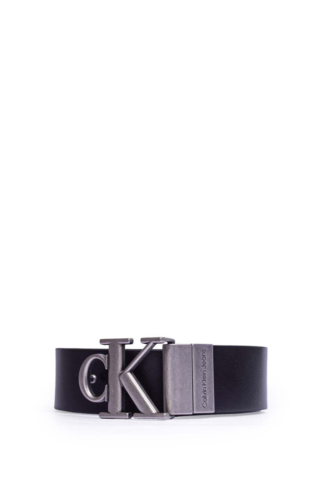 CALVIN KLEIN JEANS - Women's reversible leather logo belt-5