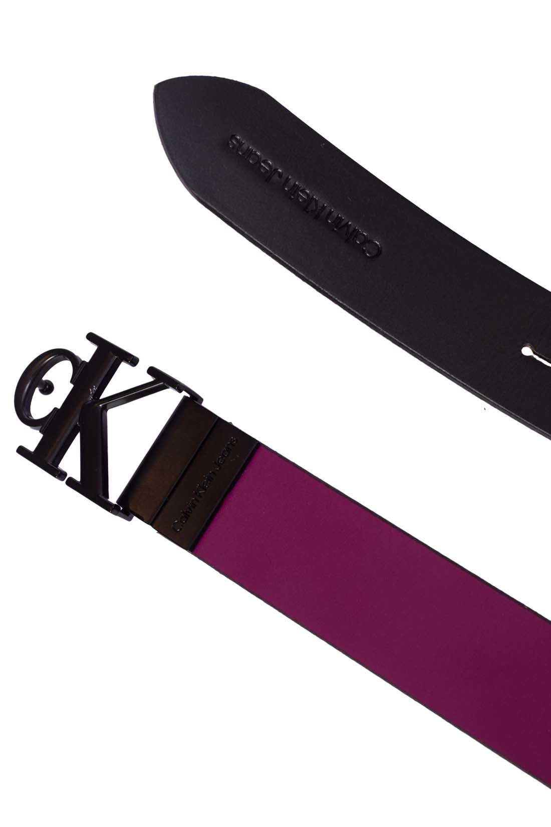 CALVIN KLEIN JEANS - Women's reversible leather logo belt-1