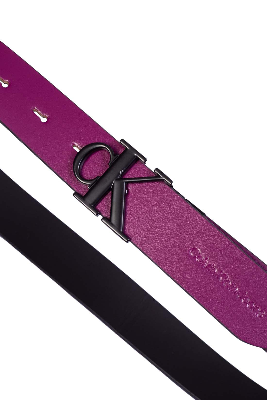 CALVIN KLEIN JEANS - Women's reversible leather logo belt-0
