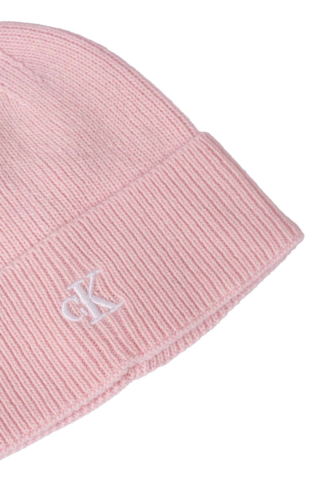 CALVIN KLEIN JEANS - Women's cashmere blend beanie with monogram  - Size One size-4
