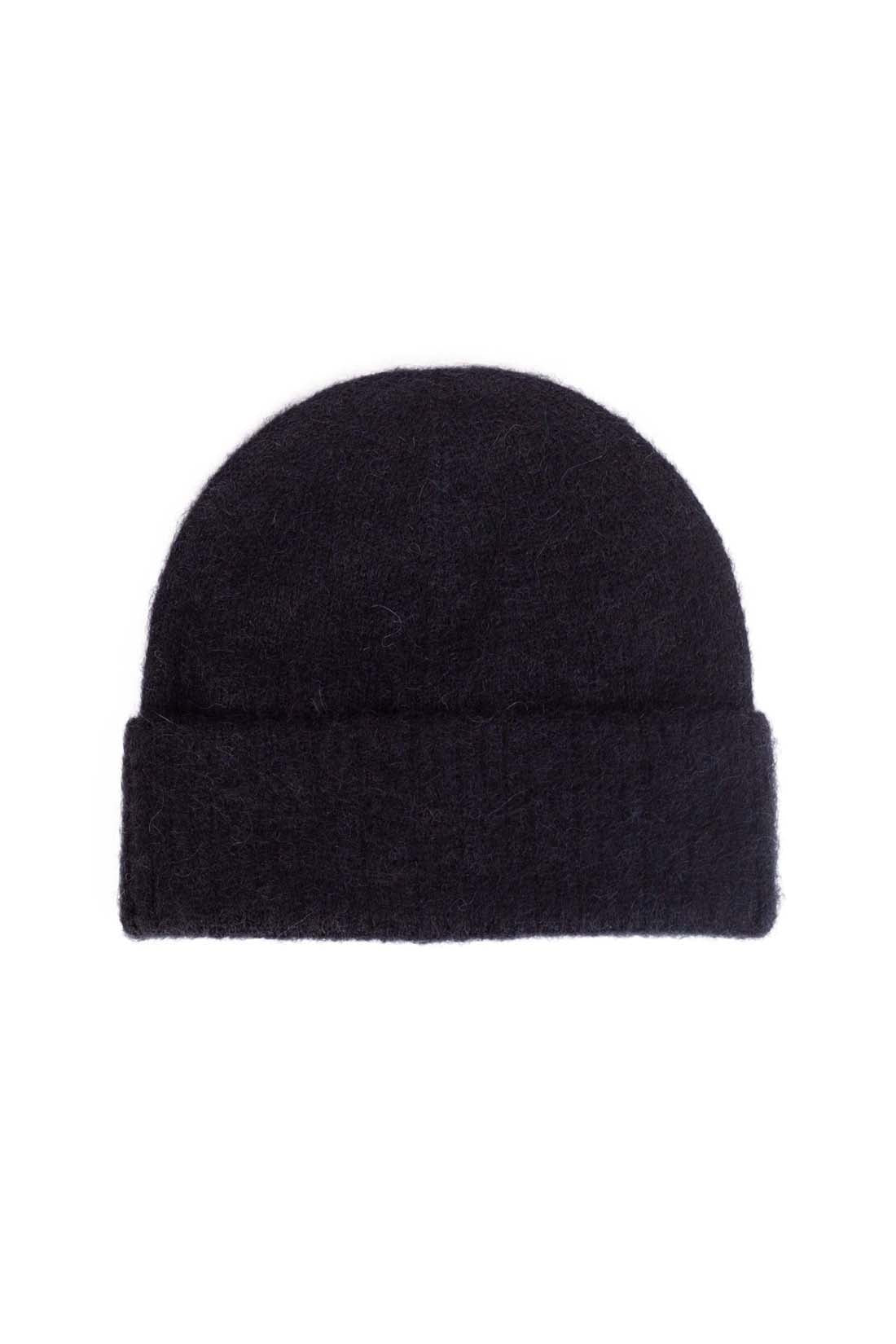 CALVIN KLEIN JEANS - Women's alpaca blend beanie with monogram  - Size One size-4