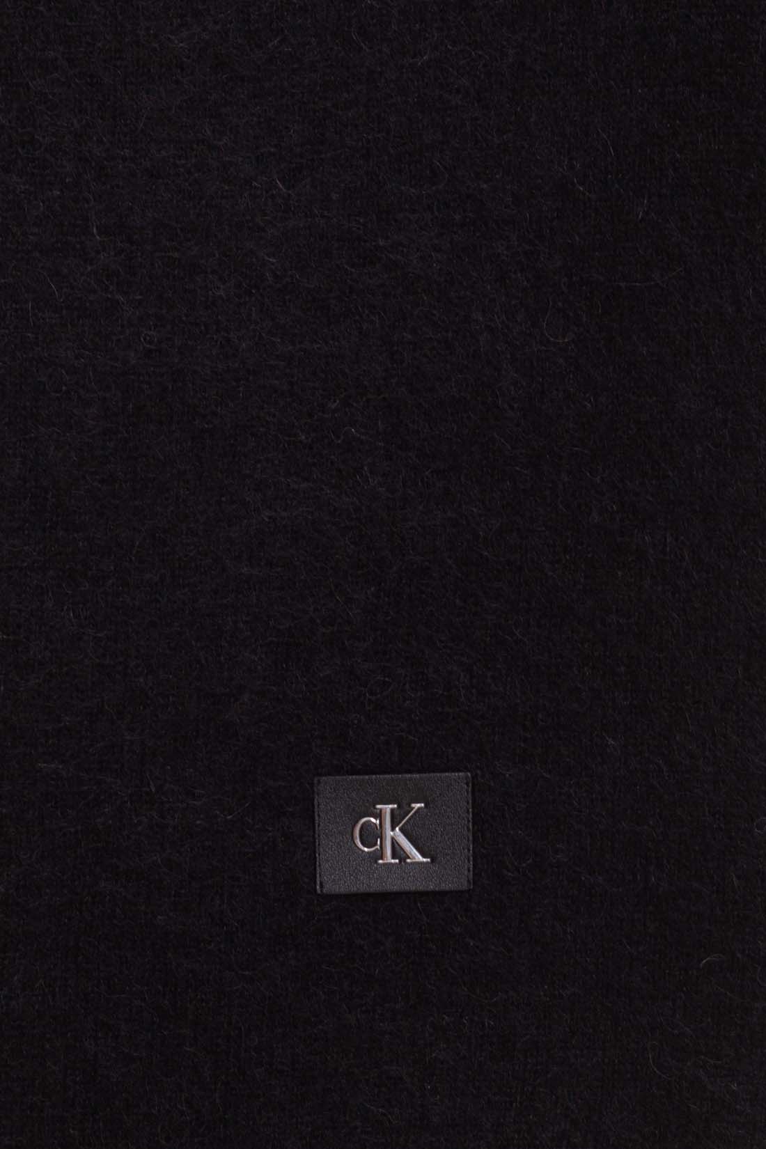 CALVIN KLEIN JEANS - Women's wool and alpaca blend scarf with logo  - Size One size-1