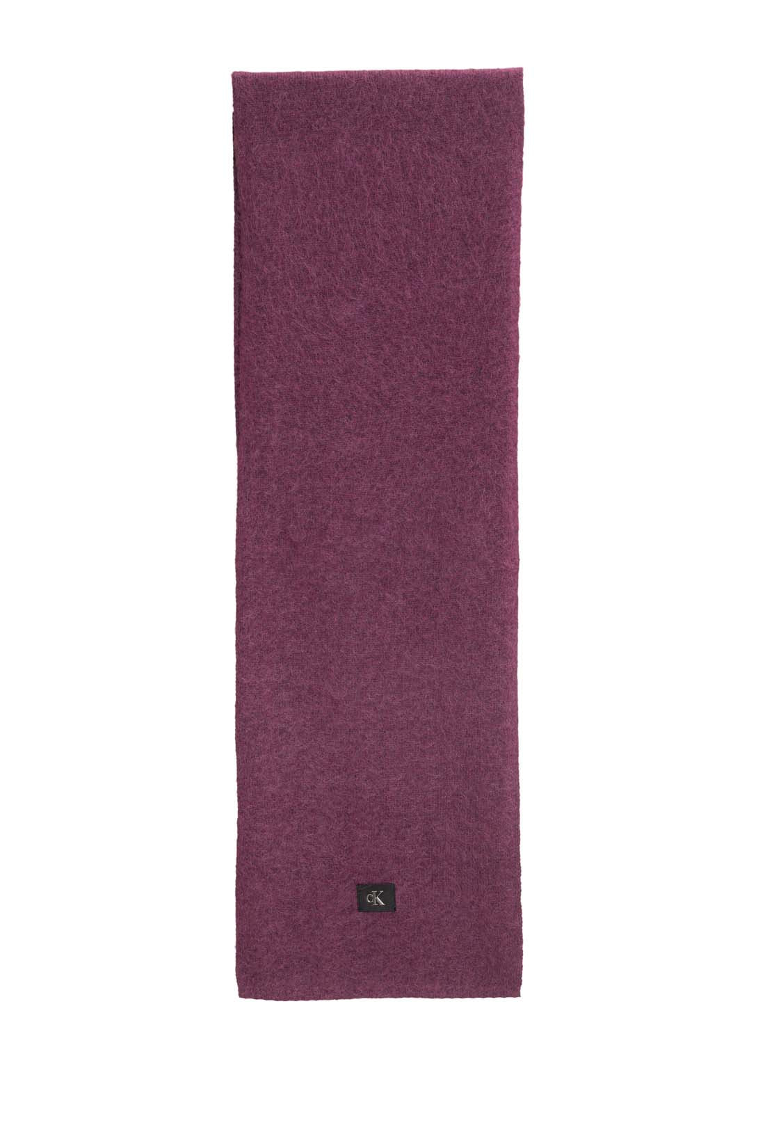 CALVIN KLEIN JEANS - Women's wool and alpaca blend scarf with logo  - Size One size-8